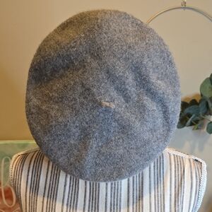 Gray Wool Beret